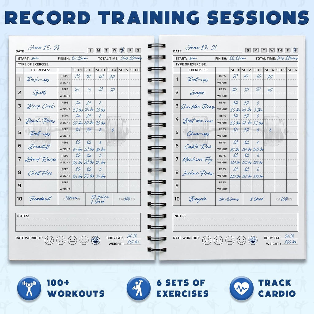 Workout Planner for Daily Fitness Tracking & Goals 