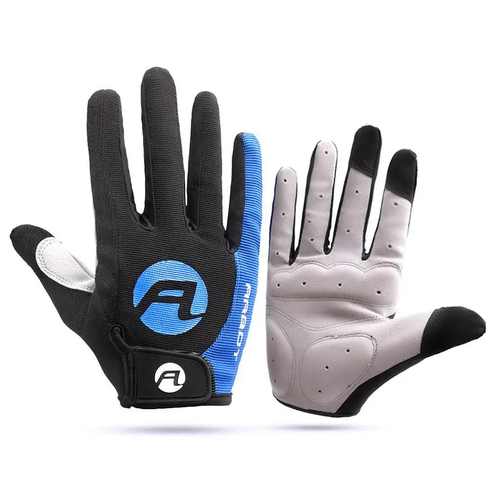 2 piezas de guantes para bicicleta MTB antideslizantes, resistentes a altas temperaturas, para ciclismo al aire libre y con función táctil para pantalla.