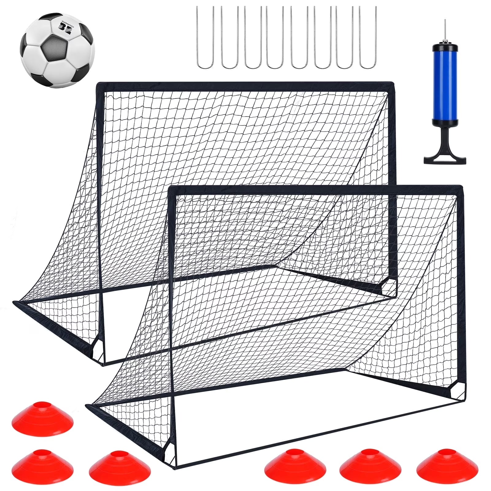 Set of 2 Portable Soccer Goals