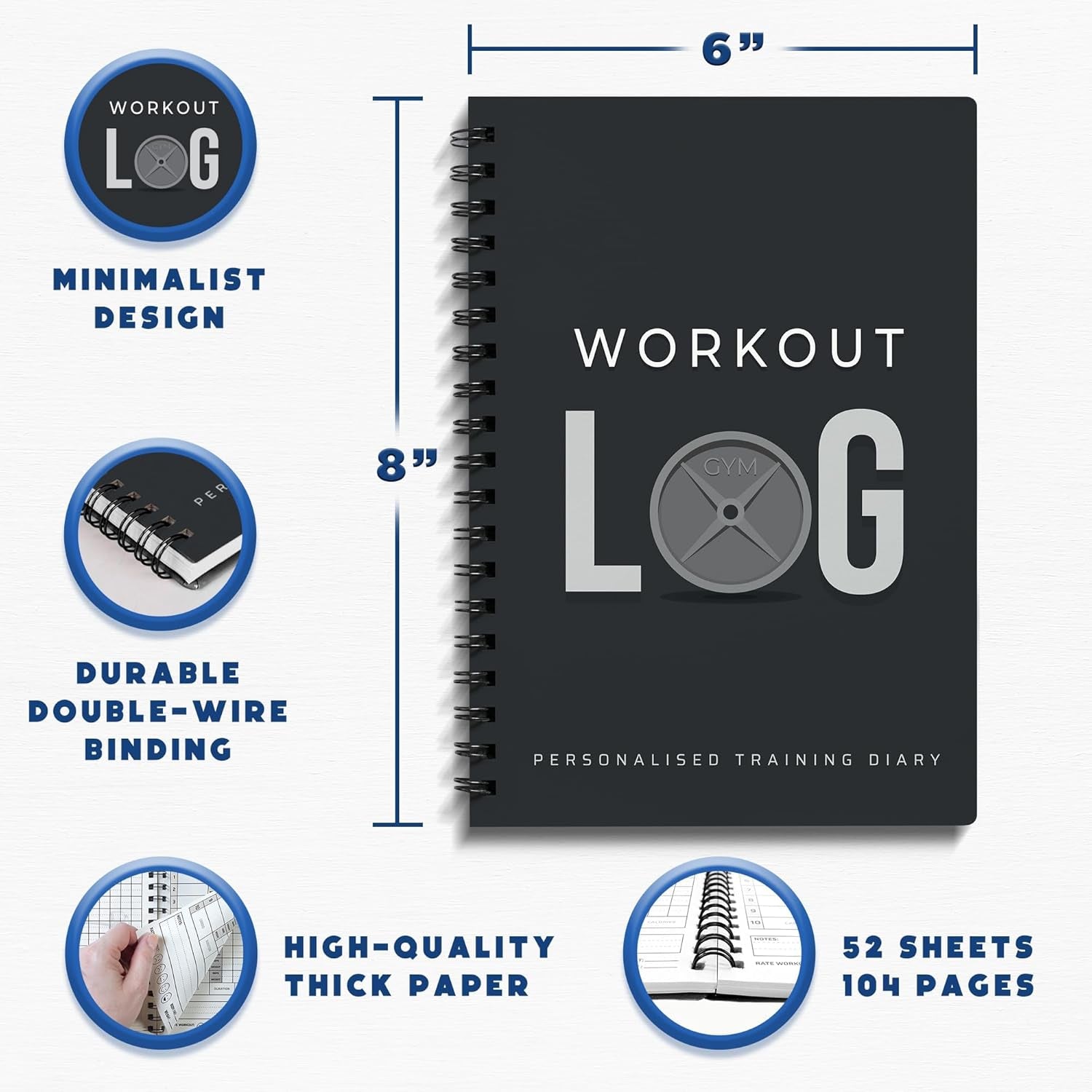 Workout Planner for Daily Fitness Tracking & Goals 