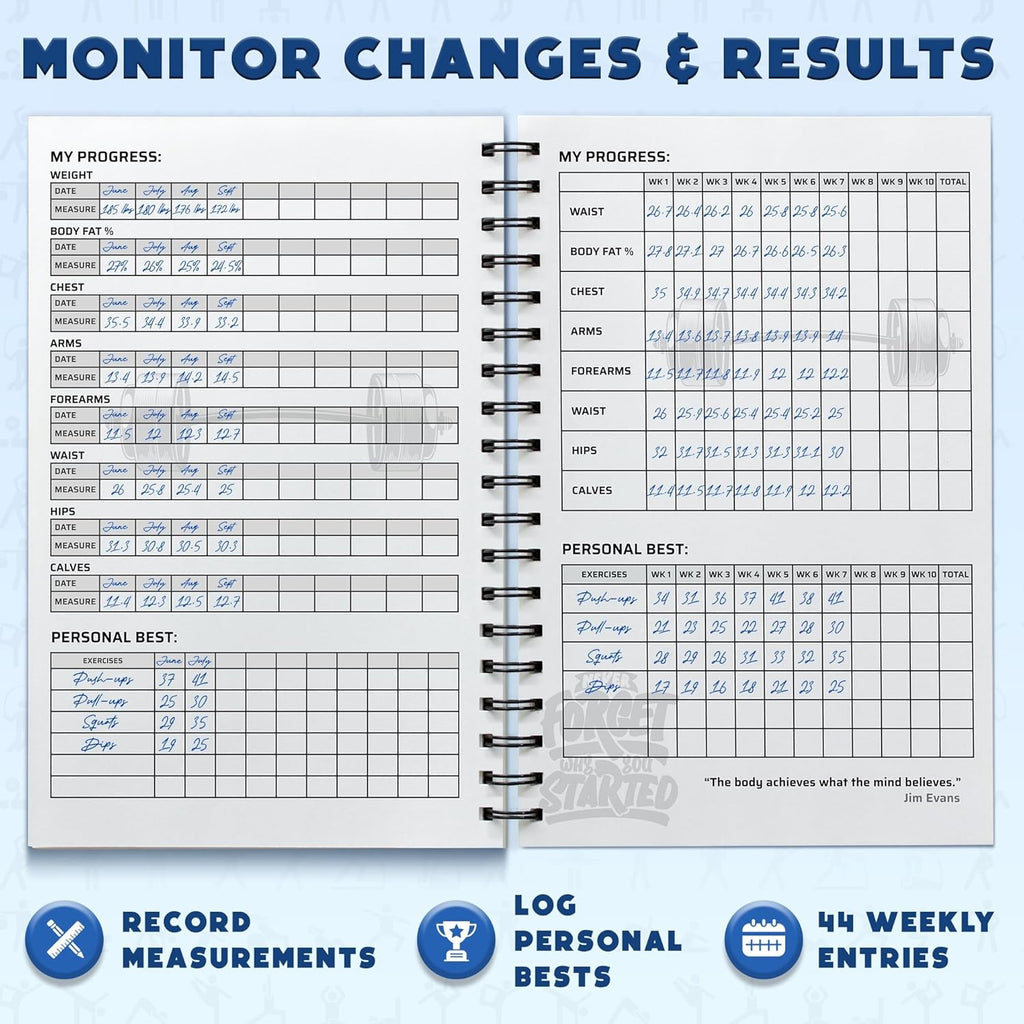 Workout Planner for Daily Fitness Tracking & Goals 