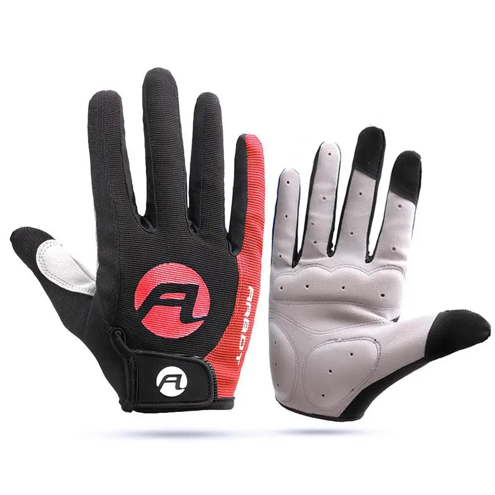 2 piezas de guantes para bicicleta MTB antideslizantes, resistentes a altas temperaturas, para ciclismo al aire libre y con función táctil para pantalla.