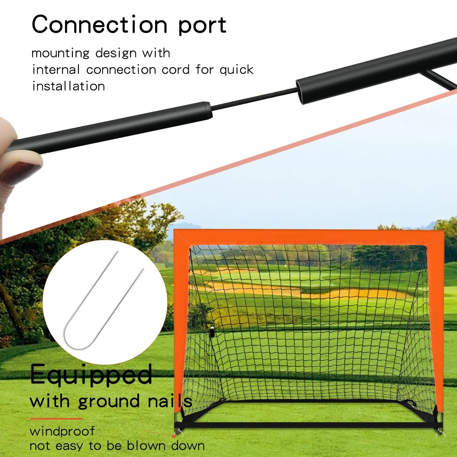 Portable Soccer Goals, Set of 2