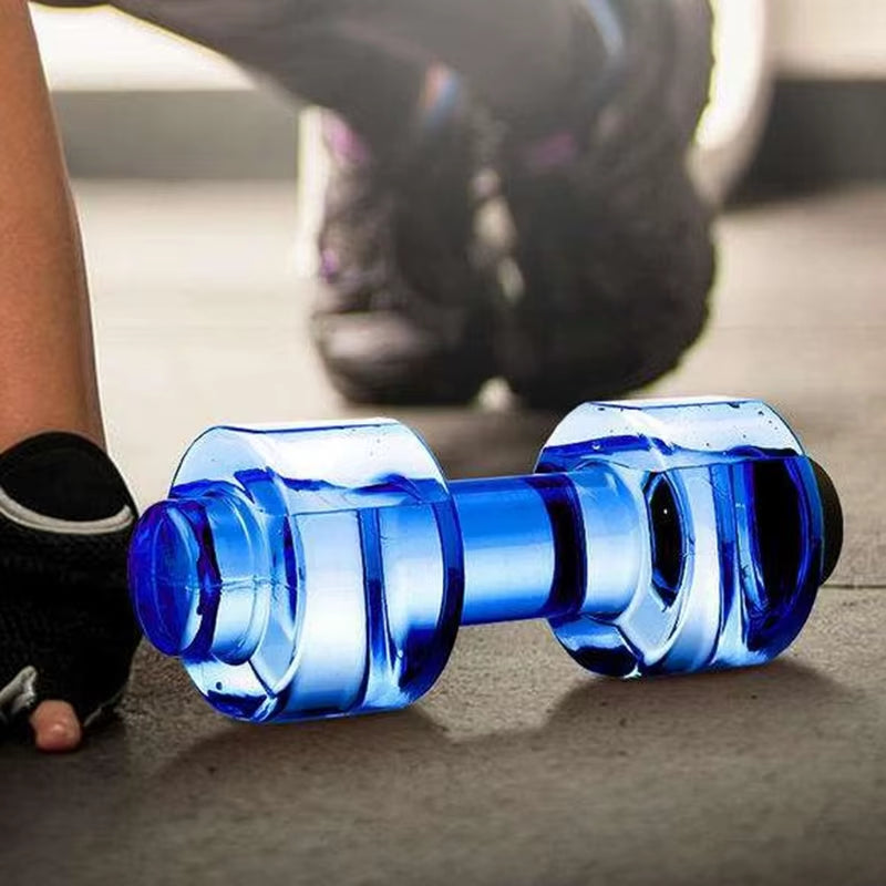 Botella Deportiva de Agua de 550 ml con Forma de Mancuerna