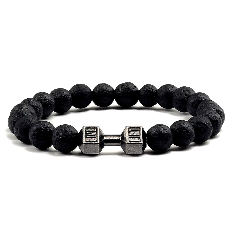 Gym Dumbbells Beads Bracelet