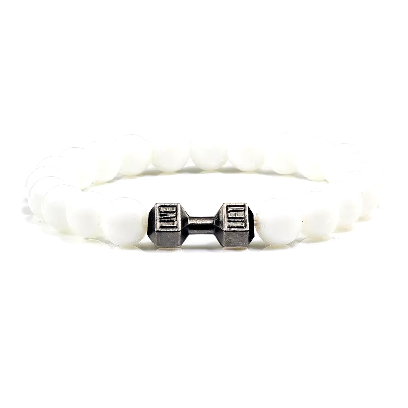 Gym Dumbbells Beads Bracelet