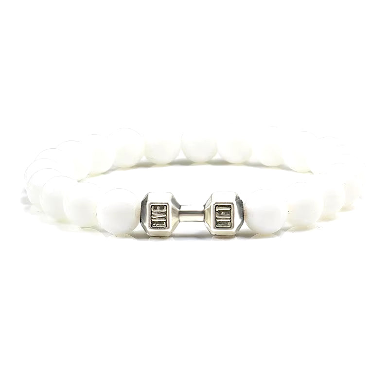 Gym Dumbbells Beads Bracelet