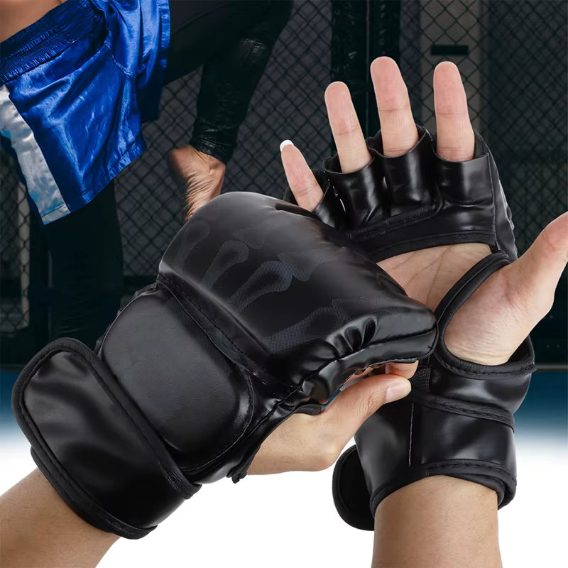 Half Fingers MMA Fighting Gloves