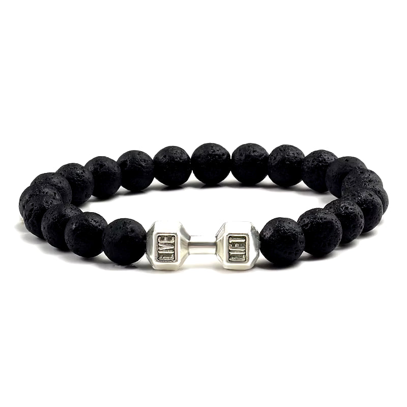 Gym Dumbbells Beads Bracelet