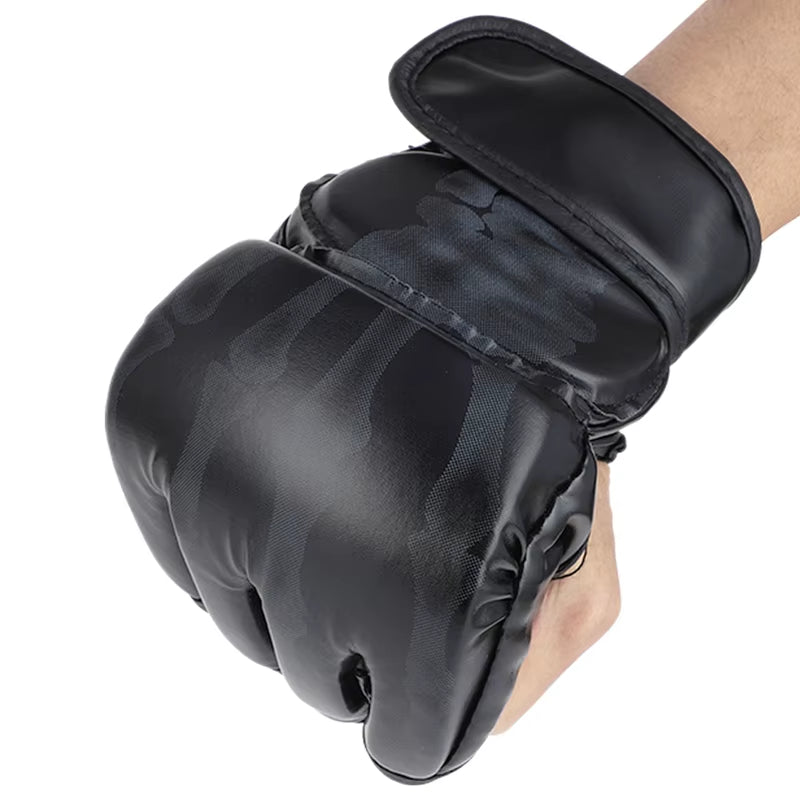 Half Fingers MMA Fighting Gloves