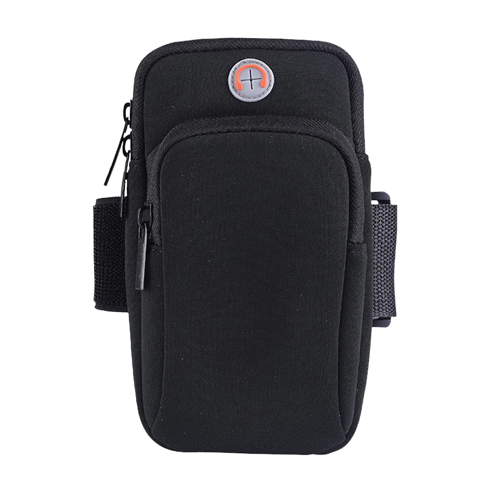 Funda Deportiva Impermeable para Teléfono con Brazalete para Correr, Soporte para Teléfono, Bolsa Deportiva Móvil, Funda para Mano de Ejercicio, para Teléfonos de hasta 16.5cm  y 18.3cm