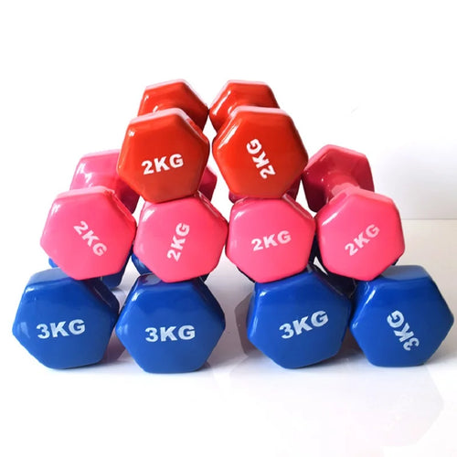 Set de Mancuernas de 2Kg / 2.5Kg / 3Kg – Mancuernas Antideslizantes para Ejercicio, Fitness y Musculación