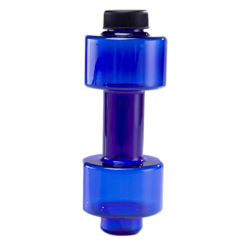 Botella Deportiva de Agua de 550 ml con Forma de Mancuerna
